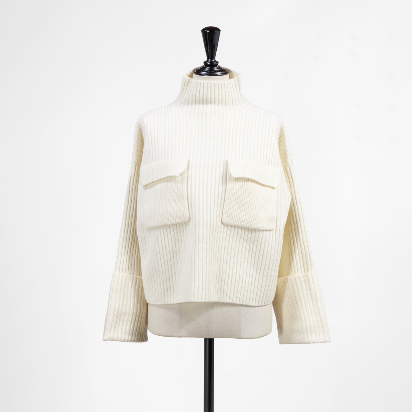 25AW SACRA ボイルラムウールリブトップ 125631081