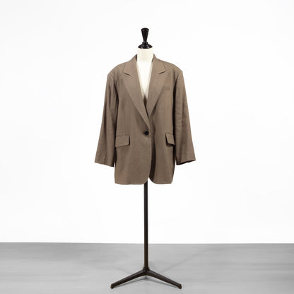 26SS SACRA リネンウールギャバジンジャケット 126101021