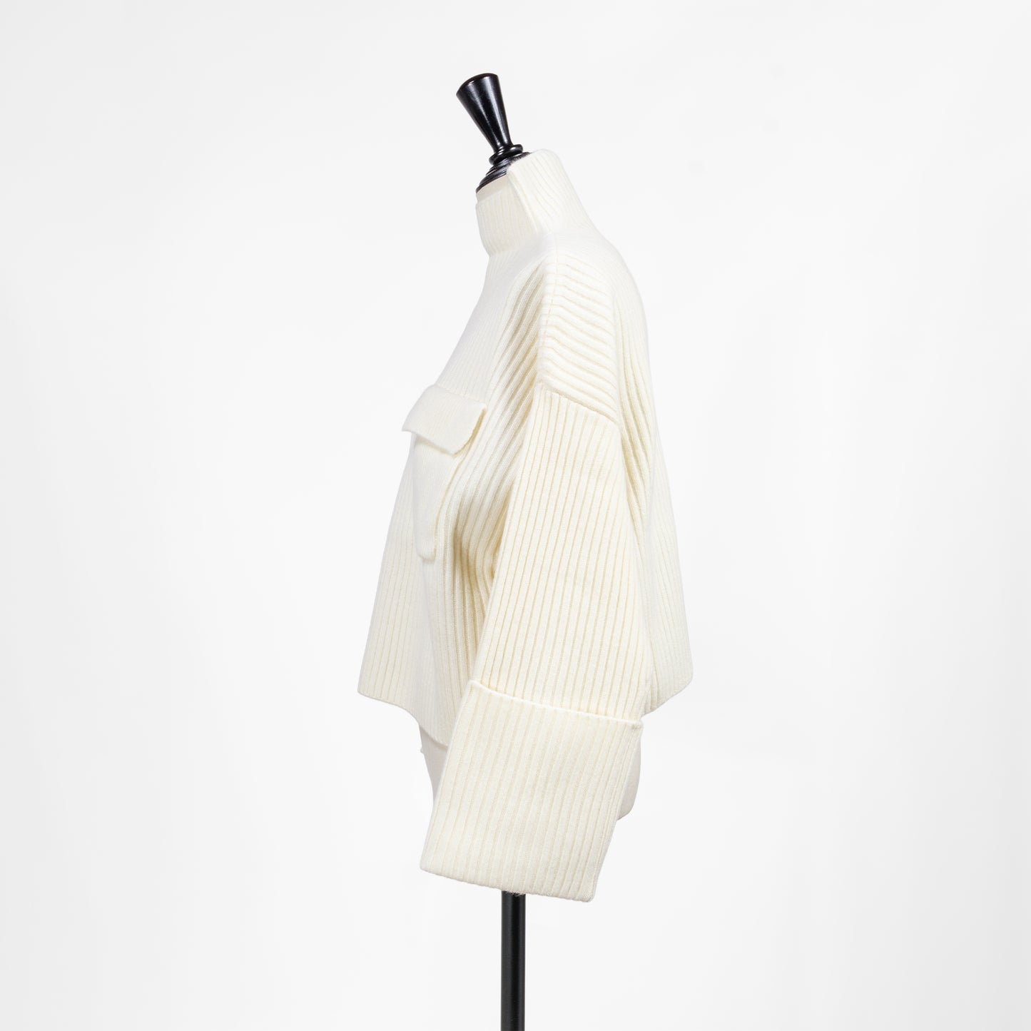 25AW SACRA ボイルラムウールリブトップ 125631081