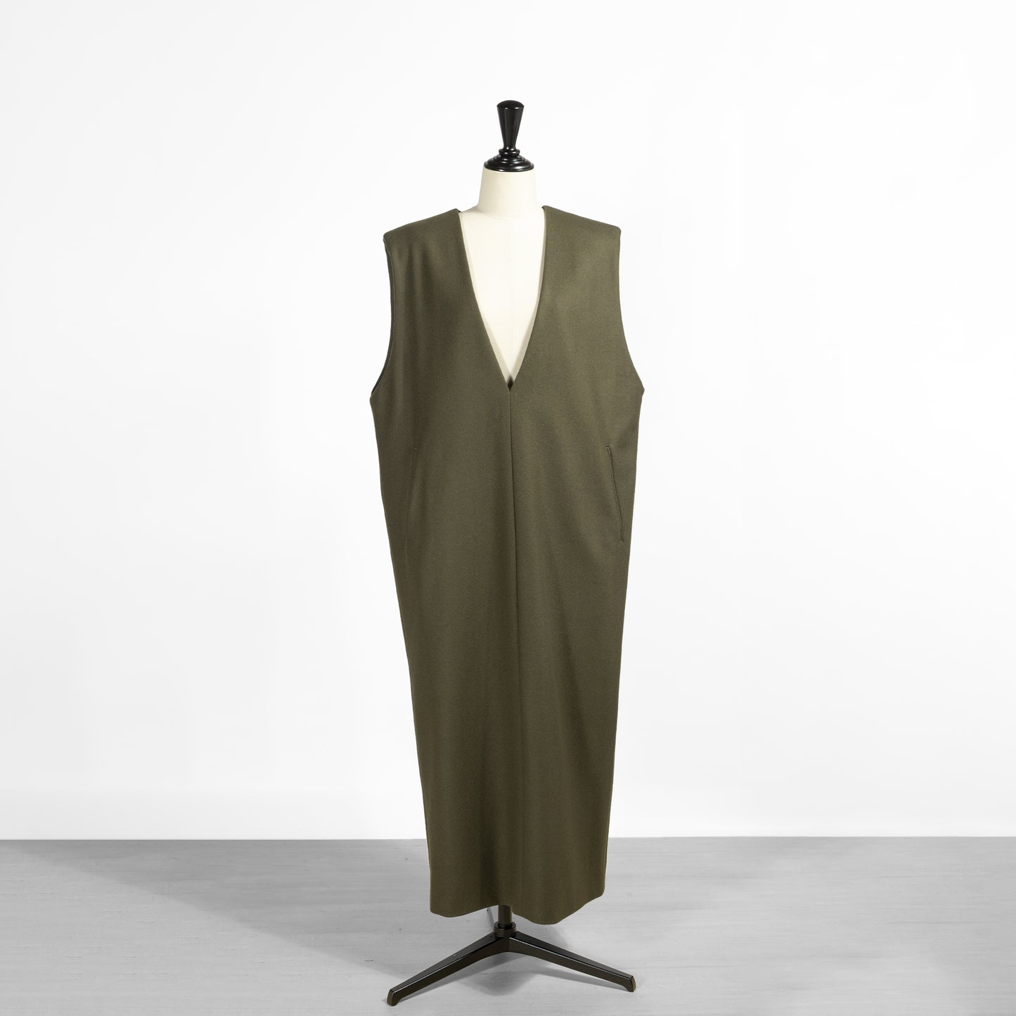 25AW SACRA ハイカウントメルトンワンピース 125607041