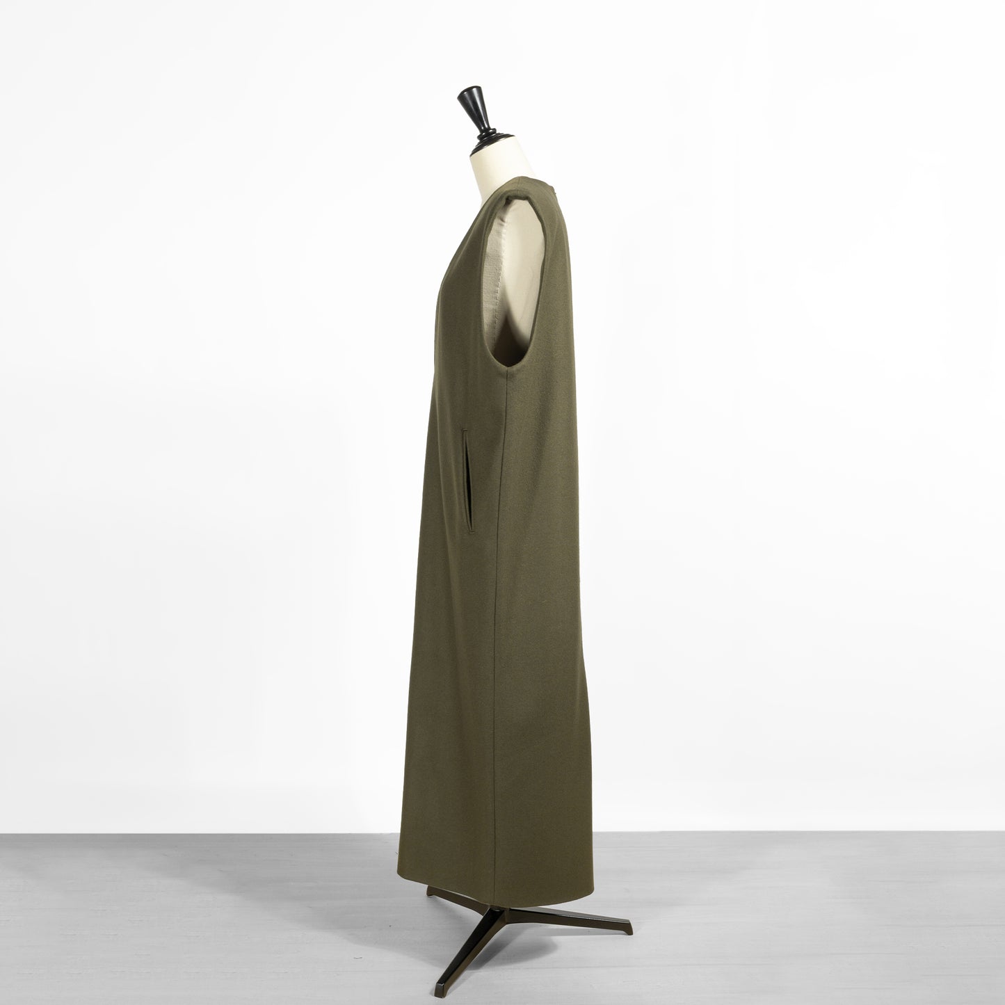 25AW SACRA ハイカウントメルトンワンピース 125607041