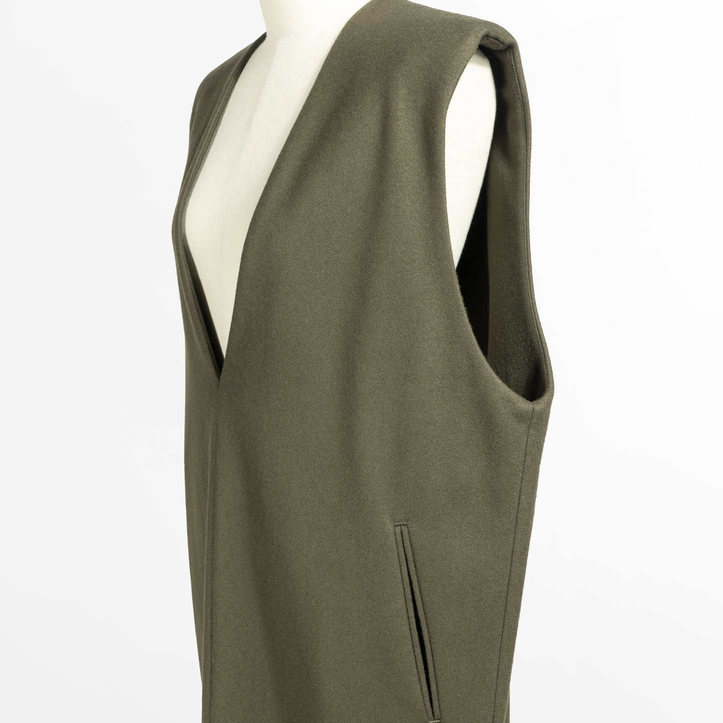 25AW SACRA ハイカウントメルトンワンピース 125607041