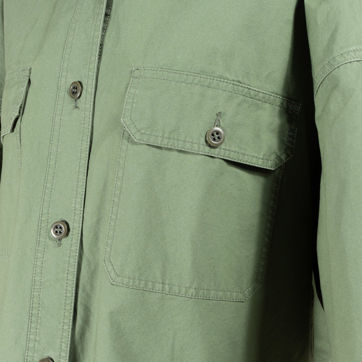 26SS SACRA コットンホースクロス クロップドシャツ 126208071