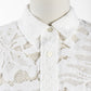 25SS SACRA リーフラッセルレースクロップドシャツ