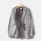 SACRA LINEN COTTON PLAID JACKET