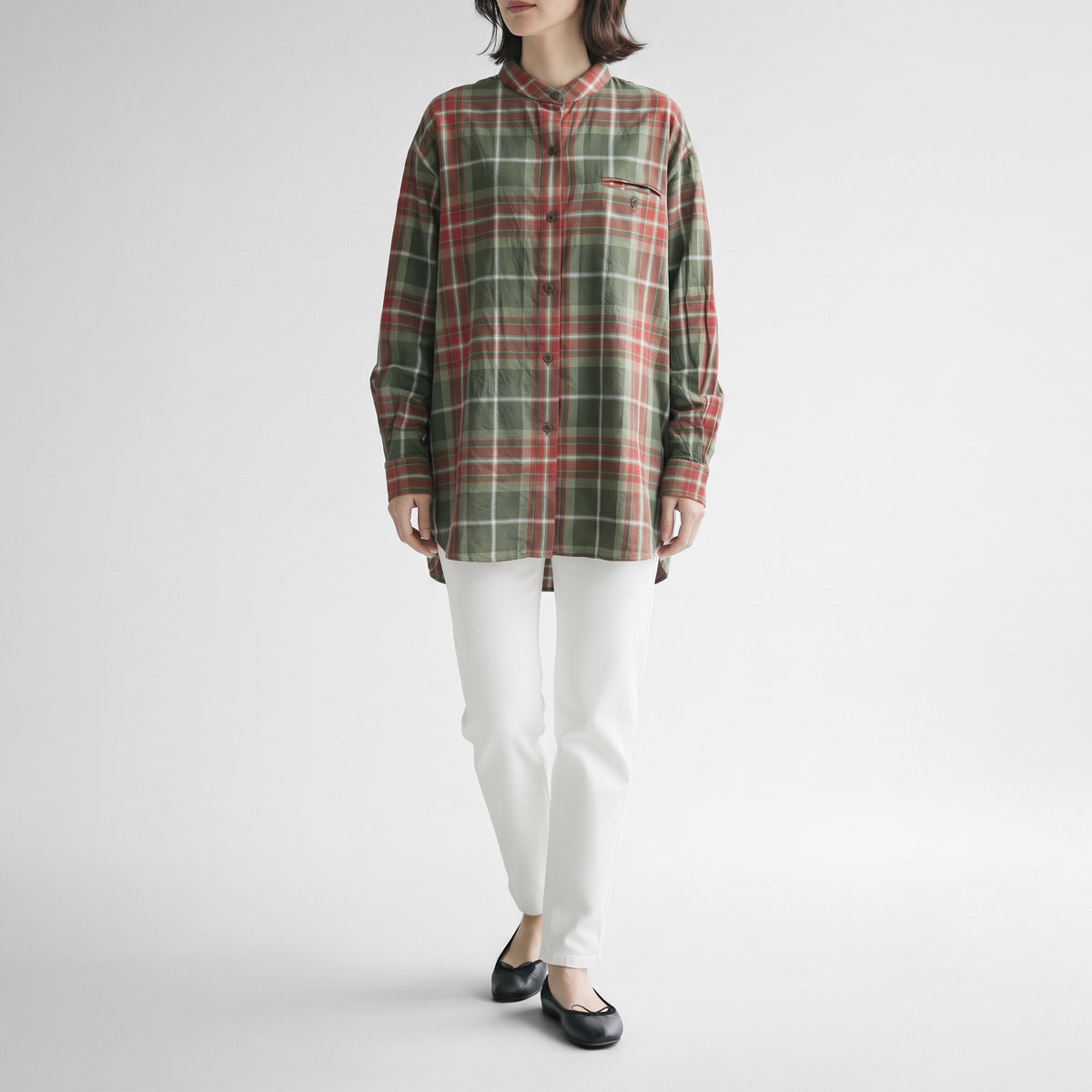 26AW SARAHWEAR コットンタータンチェック ポッターズシャツ C53133