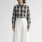 26AW SARAHWEAR オンブレチェック オープンカラーシャツ C53110