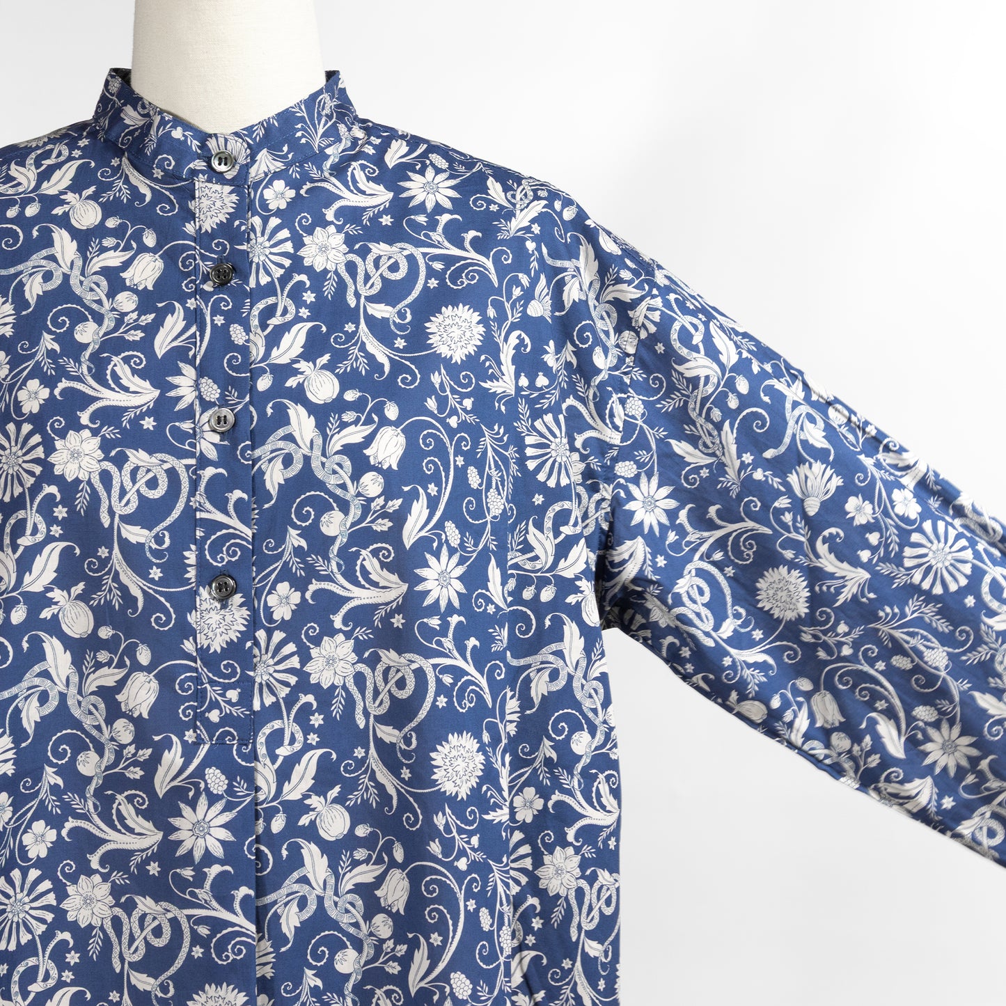 26AW SARAHWEAR リバティプリント スタンドカラーシャツ C53135