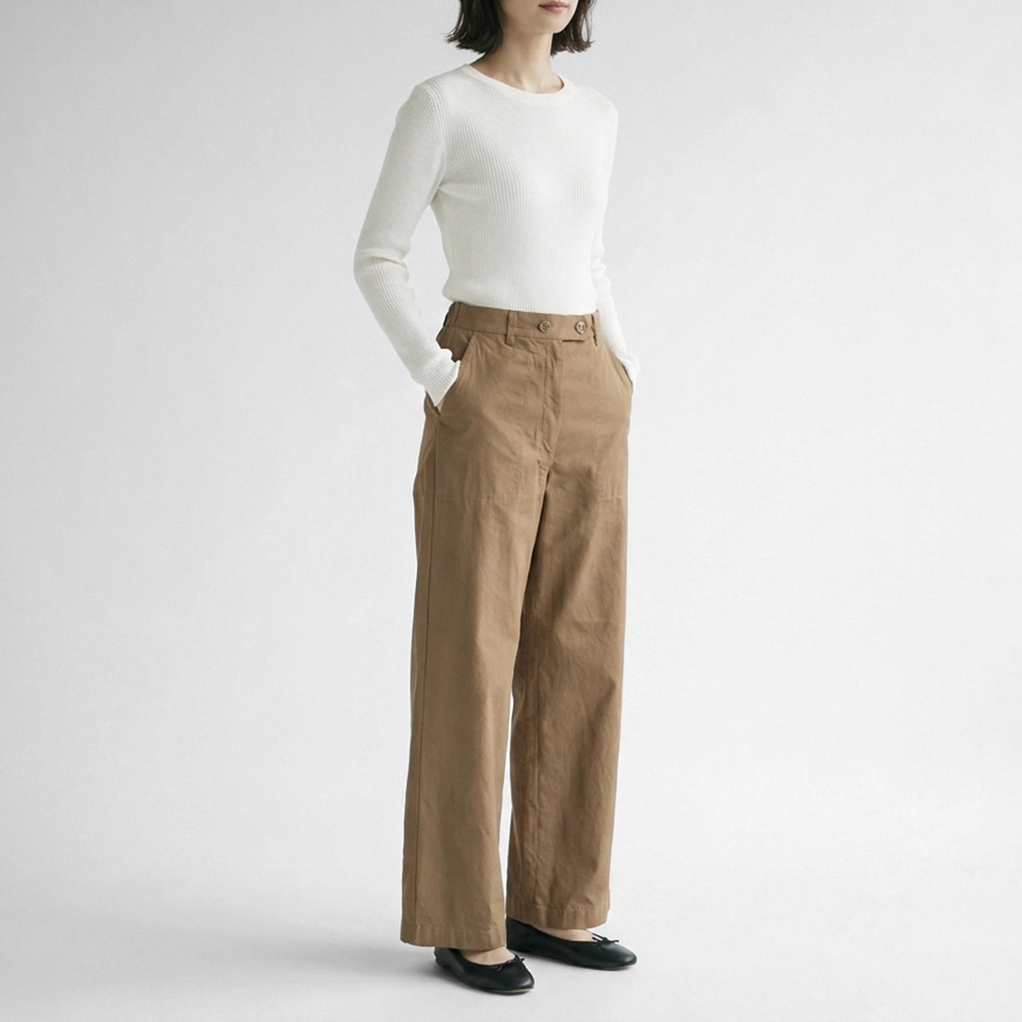26AW SARAHWEAR ＜Carole＞ハイデンシティツイル ベーカーパンツ C30624