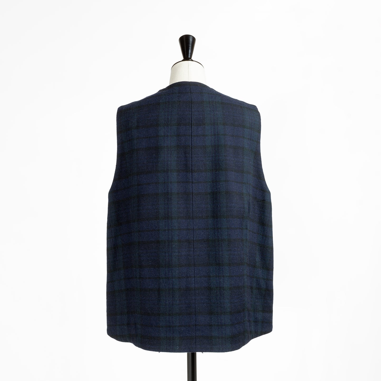 25AW SARAHWEAR コットンウールダークチェックベスト C1136