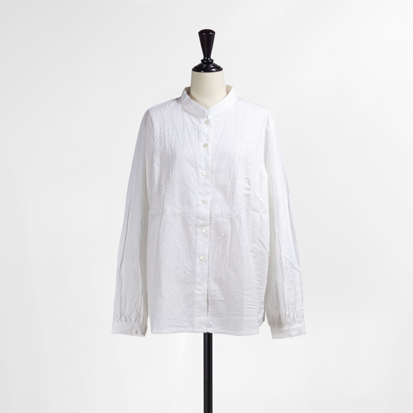 26AW SARAHWEAR ＜Ronan＞シャンブレースタンドカラーシャツ C53122