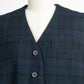 25AW SARAHWEAR コットンウールダークチェックベスト C1136