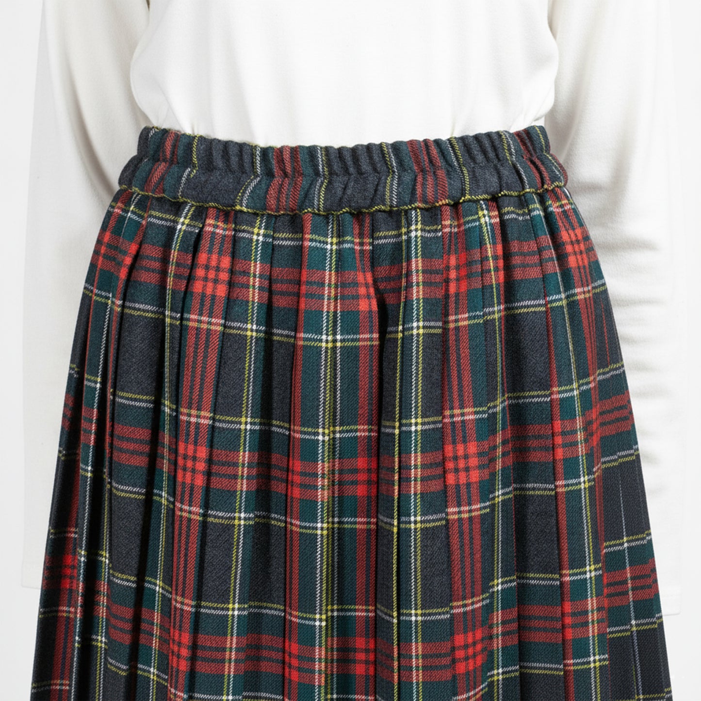 25AW SARAHWEAR ＜Hanna＞ウーステッドタータンプリーツスカート C21652