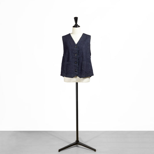 25AW SARAHWEAR ＜Annie＞インディゴデニムベストC1131
