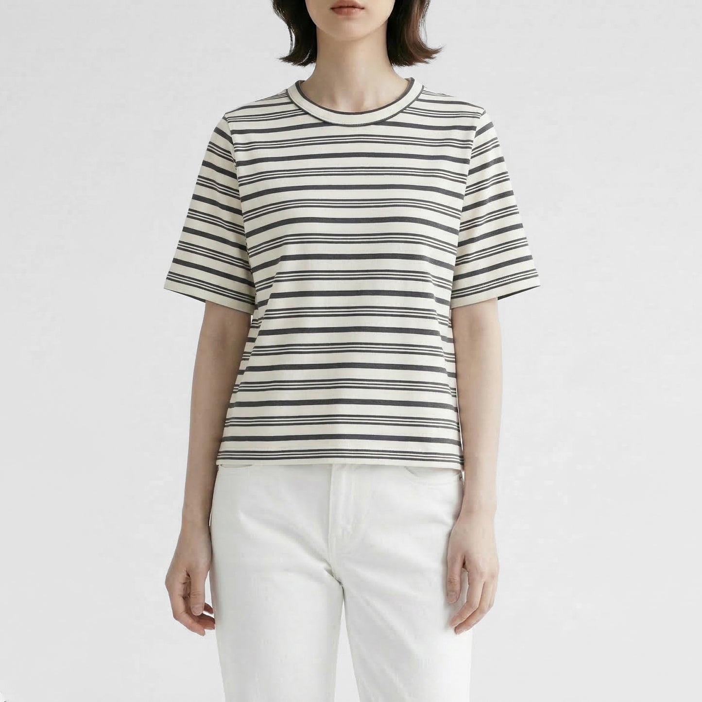26SS SARAHWEAR ＜Jayne＞ヴィンテージルックボーダー半袖Tシャツ C91425