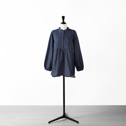 24AW SARAHWEAR COTTON FLANNEL PLAIN BLOUSE