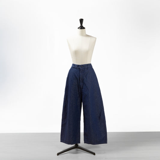 25SS SARAHWEAR コットンリネンデニムチューリップパンツ
