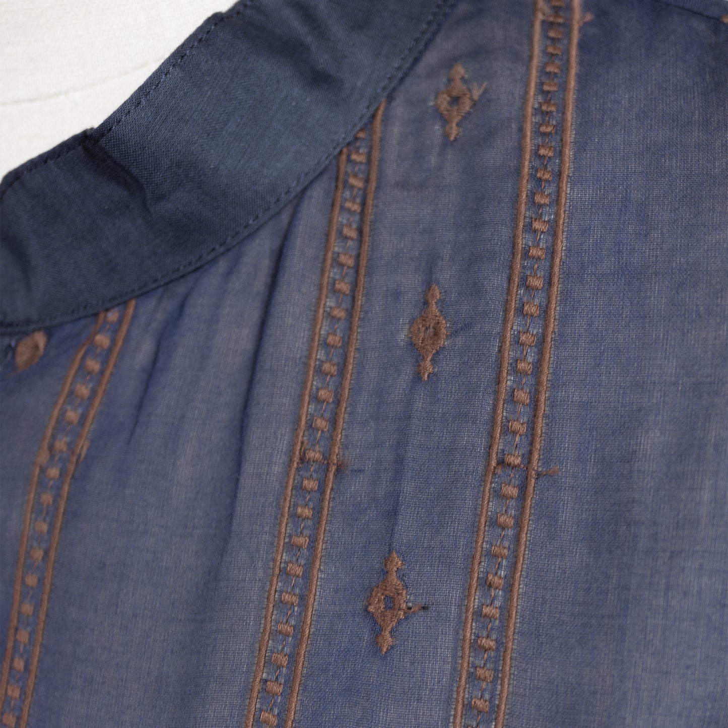 26AW SARAHWEAR ＜Lily＞プレーンローン×エンブロイダリーボイルローン ブラウス C53140