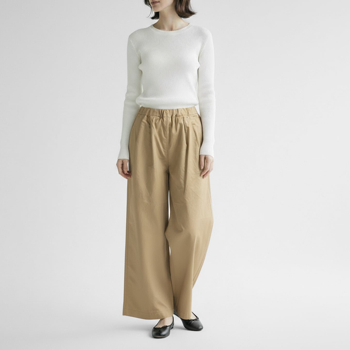 26SS SARAHWEAR オーガニックコットンツイル ソフトバギーパンツ C30600