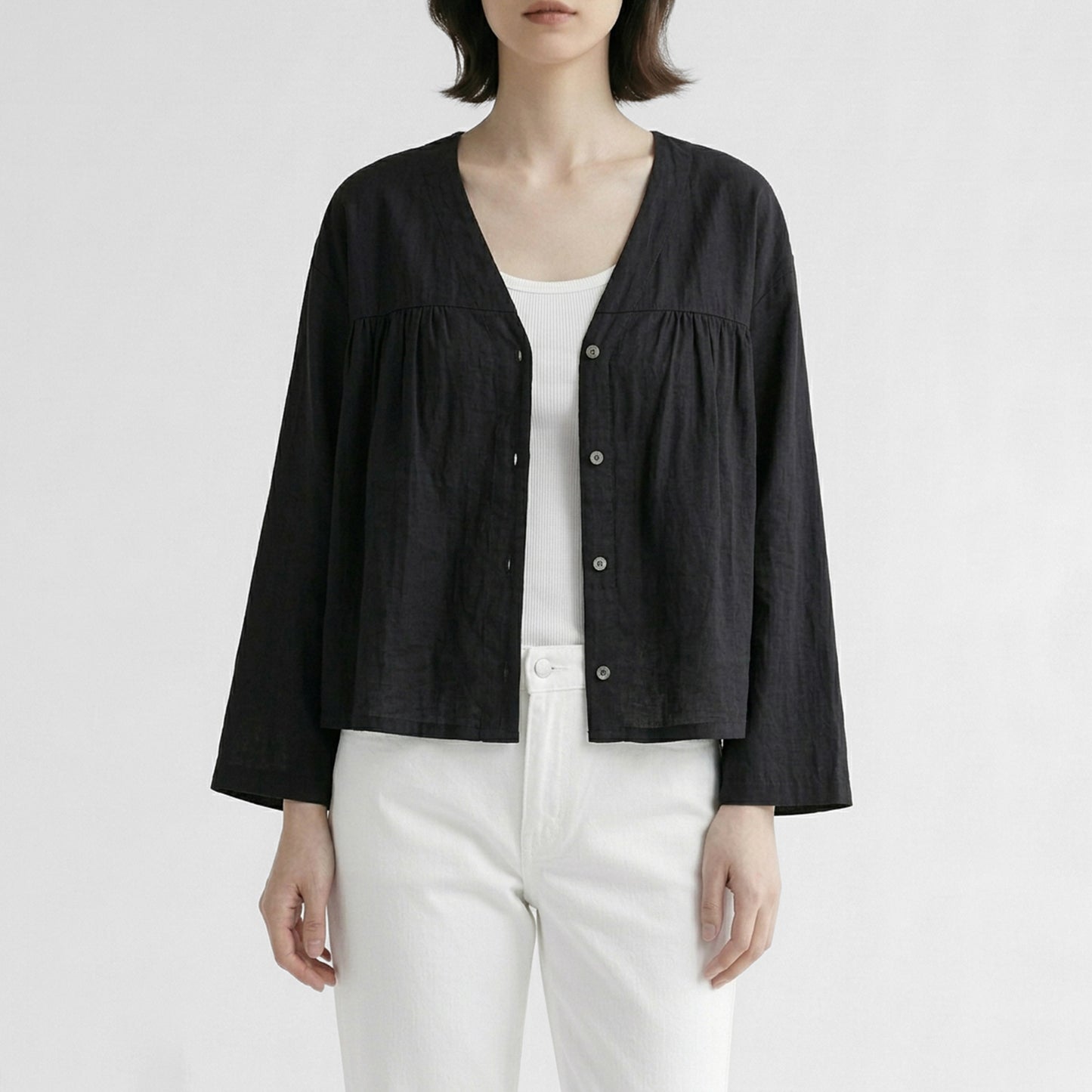 26SS SARAHWEAR リヨセルローン ファーマーズブラウス C53084