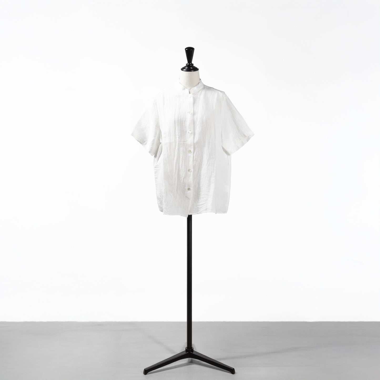 25SS SARAHWEAR リネン半袖スタンドカラーシャツ