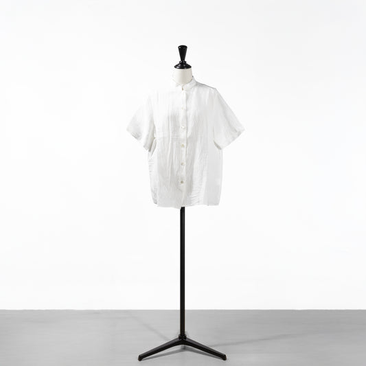 25SS SARAHWEAR リネン半袖スタンドカラーシャツ