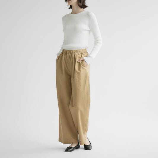 26SS SARAHWEAR オーガニックコットンツイル ソフトバギーパンツ C30600