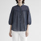 26AW SARAHWEAR ＜Lily＞プレーンローン×エンブロイダリーボイルローン ブラウス C53140