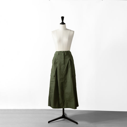 24AW SARAHWEAR COTTON WEATHER CLOTH CARGO SKIRT