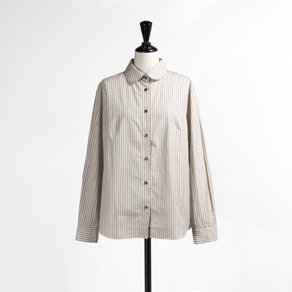26AW SARAHWEAR ＜Sophia＞コットンポプリン ラウンドカラーシャツ C5312