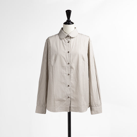 26AW SARAHWEAR ＜Sophia＞コットンポプリン ラウンドカラーシャツ C5312