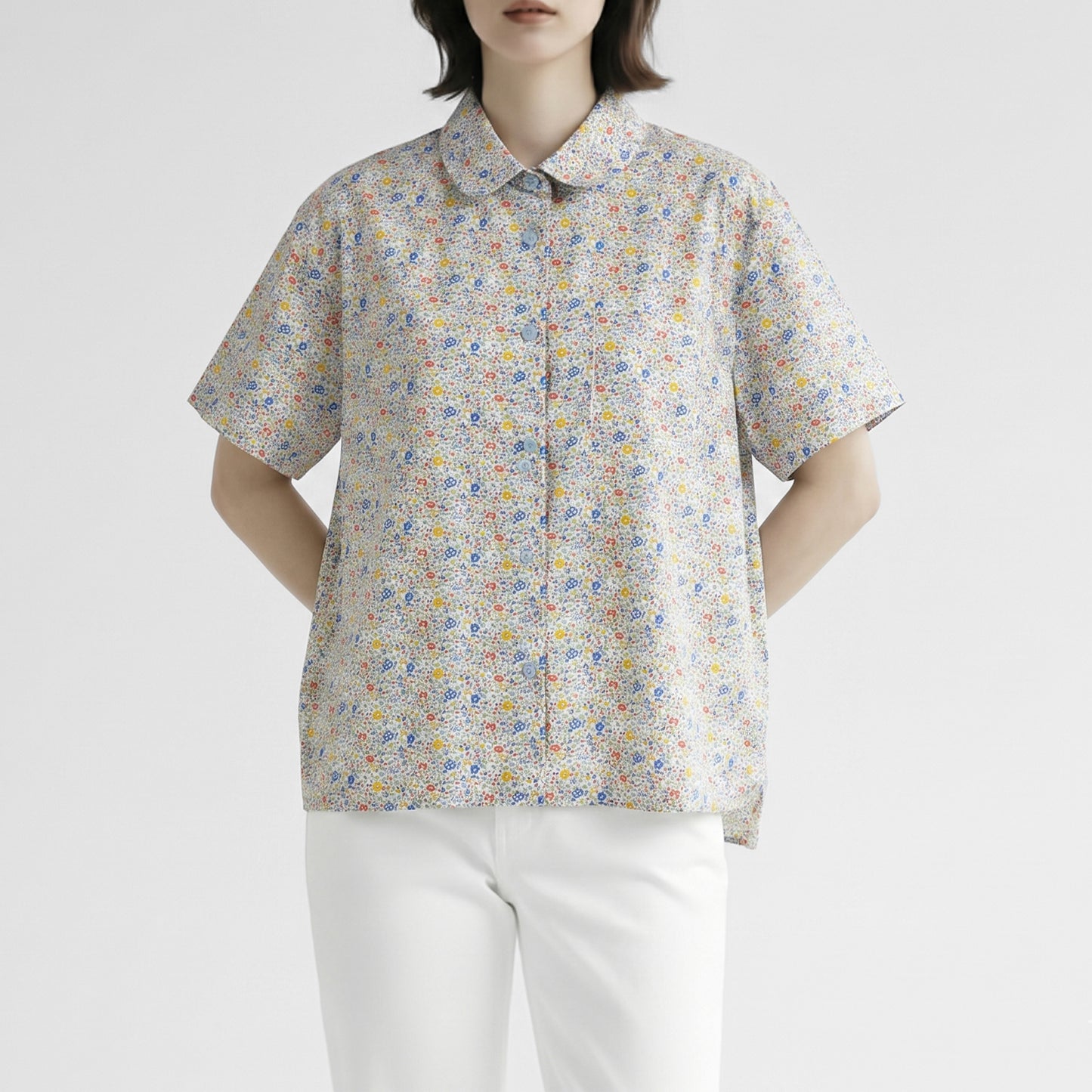 26SS SARAHWEAR ＜Jill＞リバティプリント半袖シャツ C53108