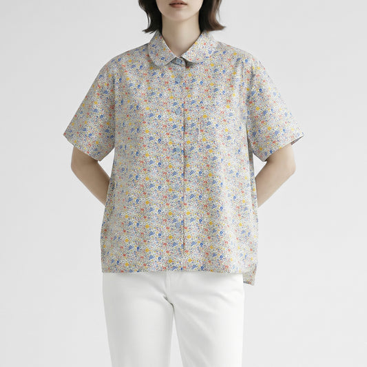 26SS SARAHWEAR ＜Jill＞リバティプリント半袖シャツ C53108