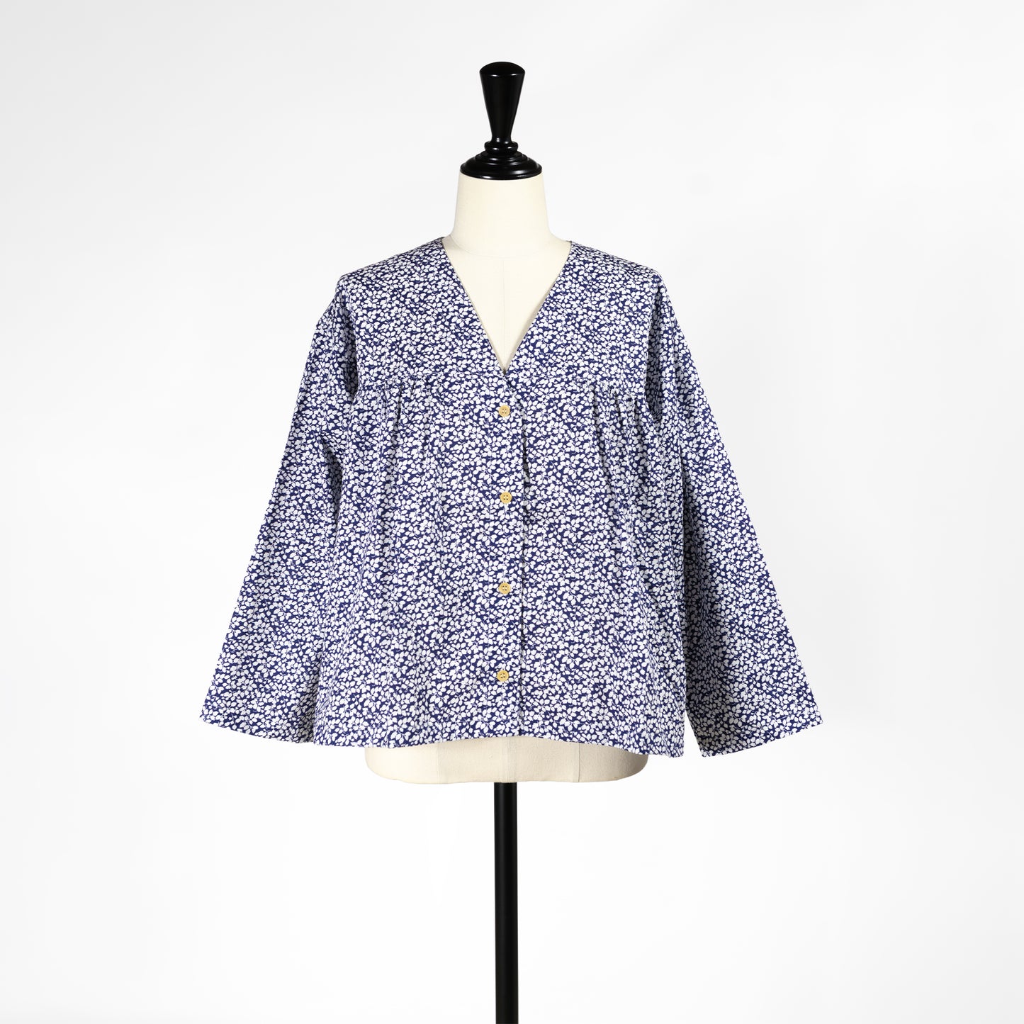 26SS SARAHWEAR リバティプリント ファーマーズブラウス C53109