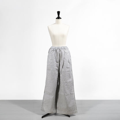 26SS SARAHWEAR ヒッコリーソフトバギーパンツ C30601