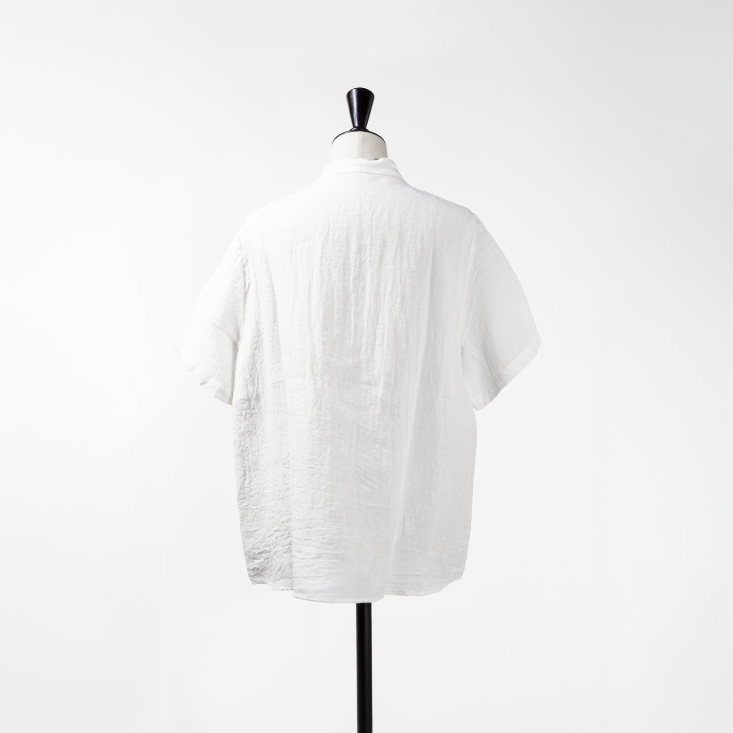 25SS SARAHWEAR リネン半袖スタンドカラーシャツ
