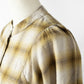 24AW SARAHWEAR COTTON WOOL CHECK BLOUSE