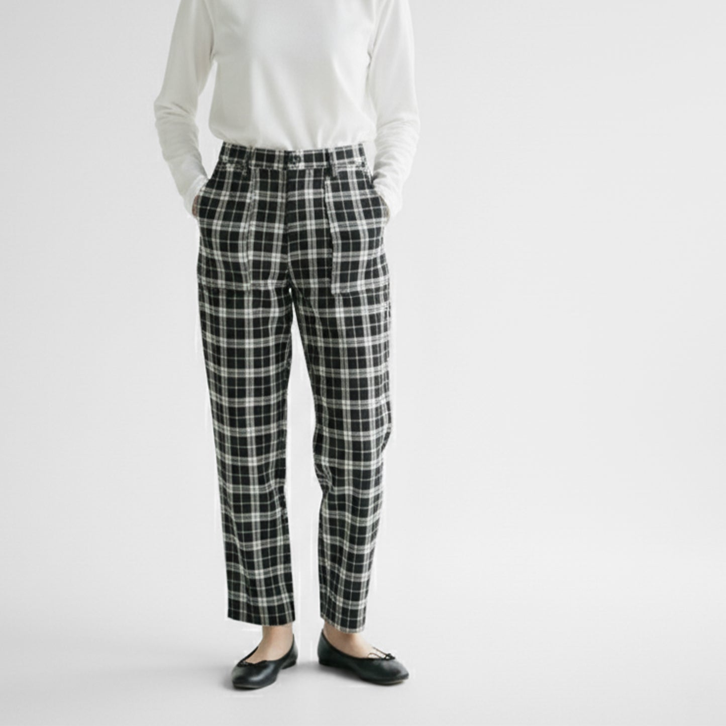 25AW SARAHWEAR ＜Narumu＞ウーステッドタータンテーパードパンツ C30589
