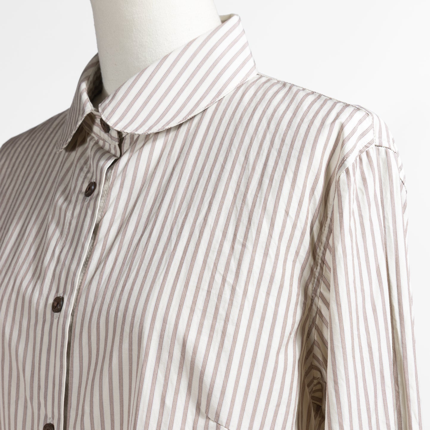 26AW SARAHWEAR ＜Sophia＞コットンポプリン ラウンドカラーシャツ C5312