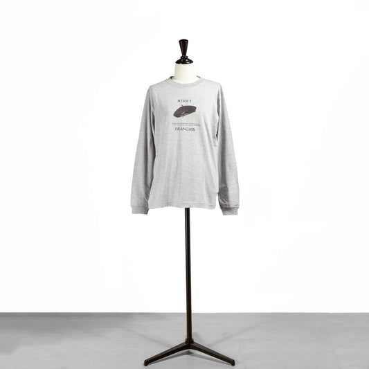 25AW ANGE IN DISGUISE プリントロングスリーブTシャツ グレー