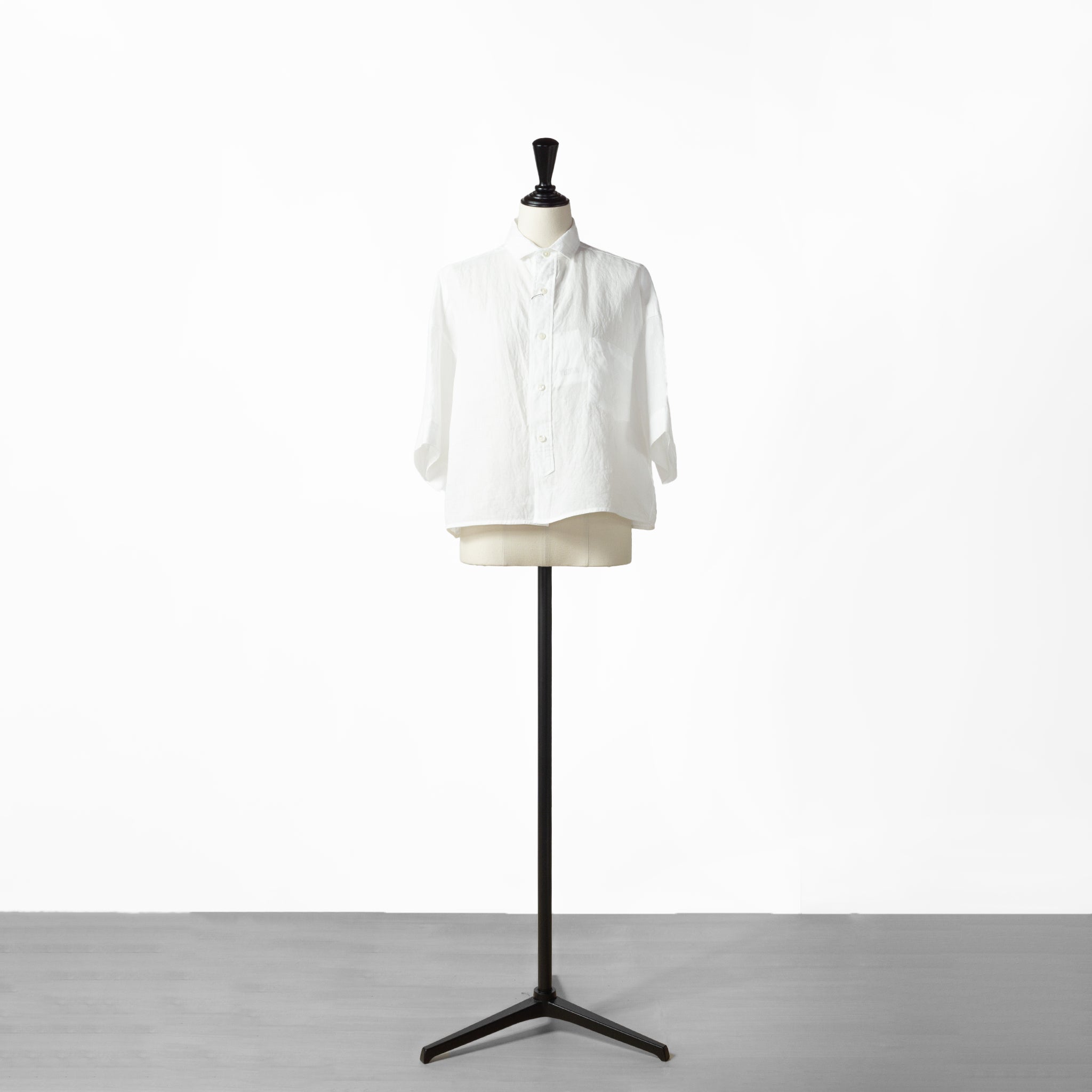 24SS TICCA LINEN HALF SLEEVE SHIRT