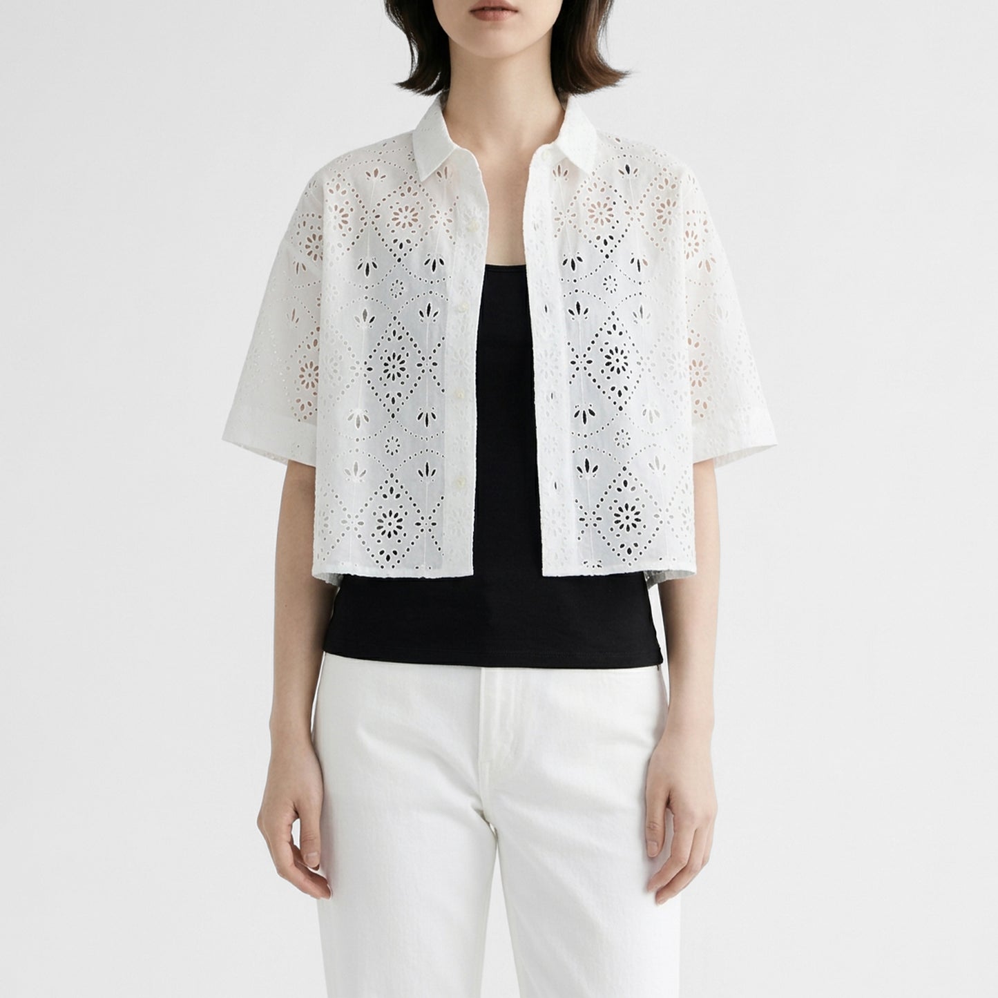 26SS TICCA レース半袖シャツ TBFS-122