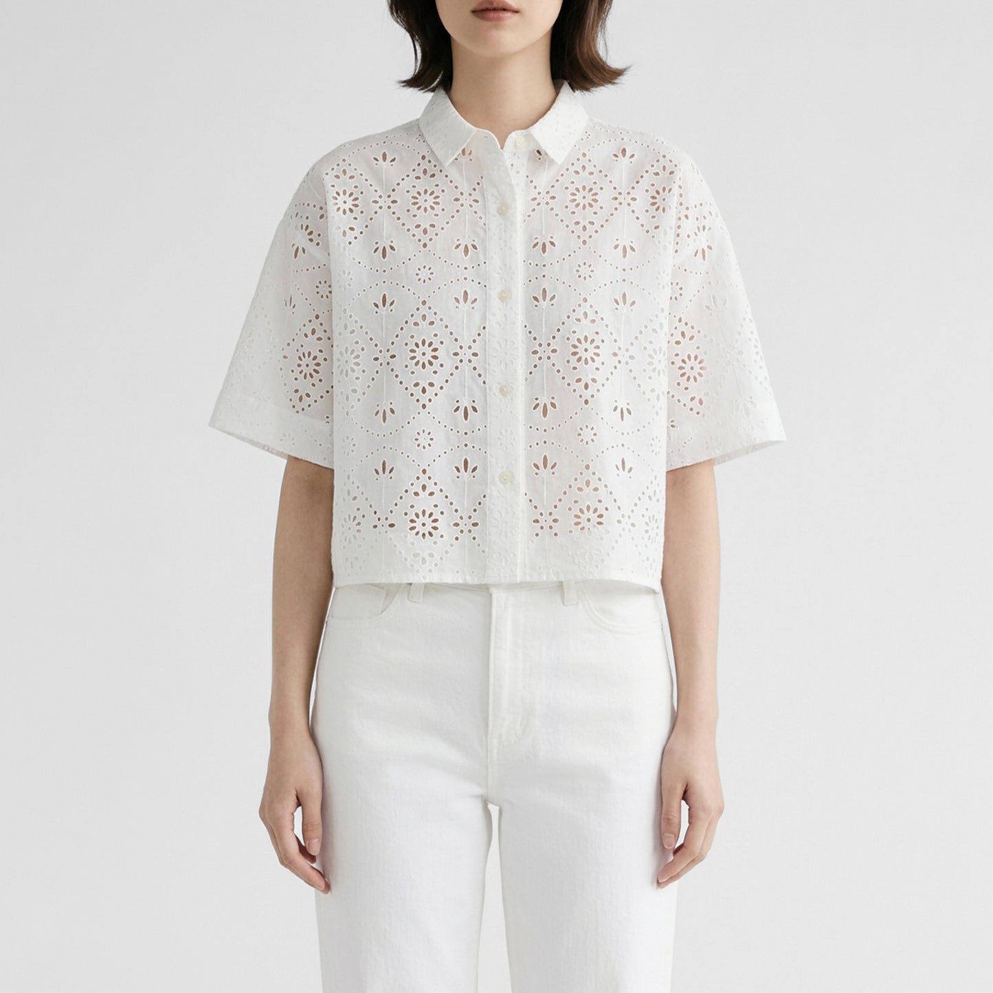 26SS TICCA レース半袖シャツ TBFS-122