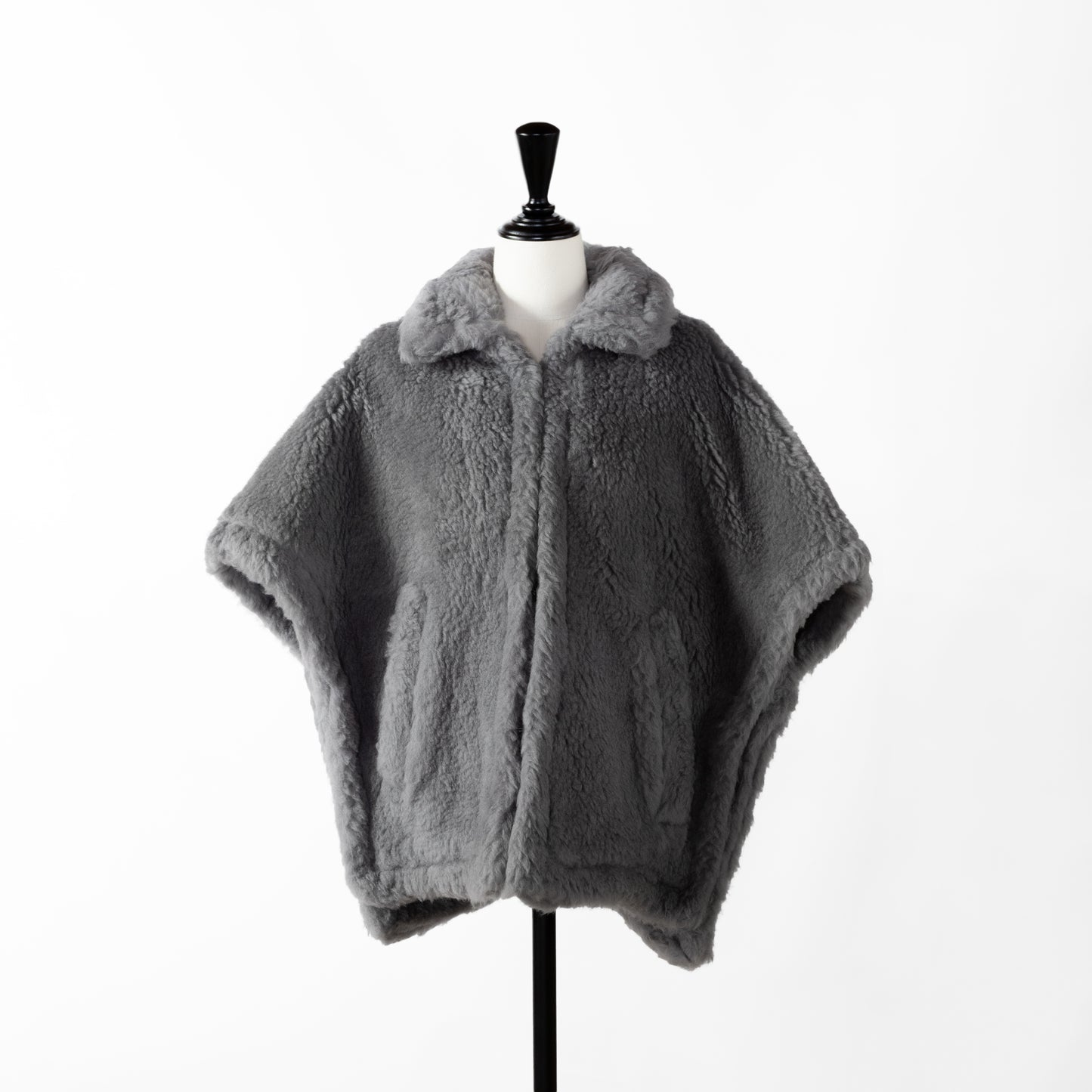 24AW TICCA WOOL FUR PONCHO