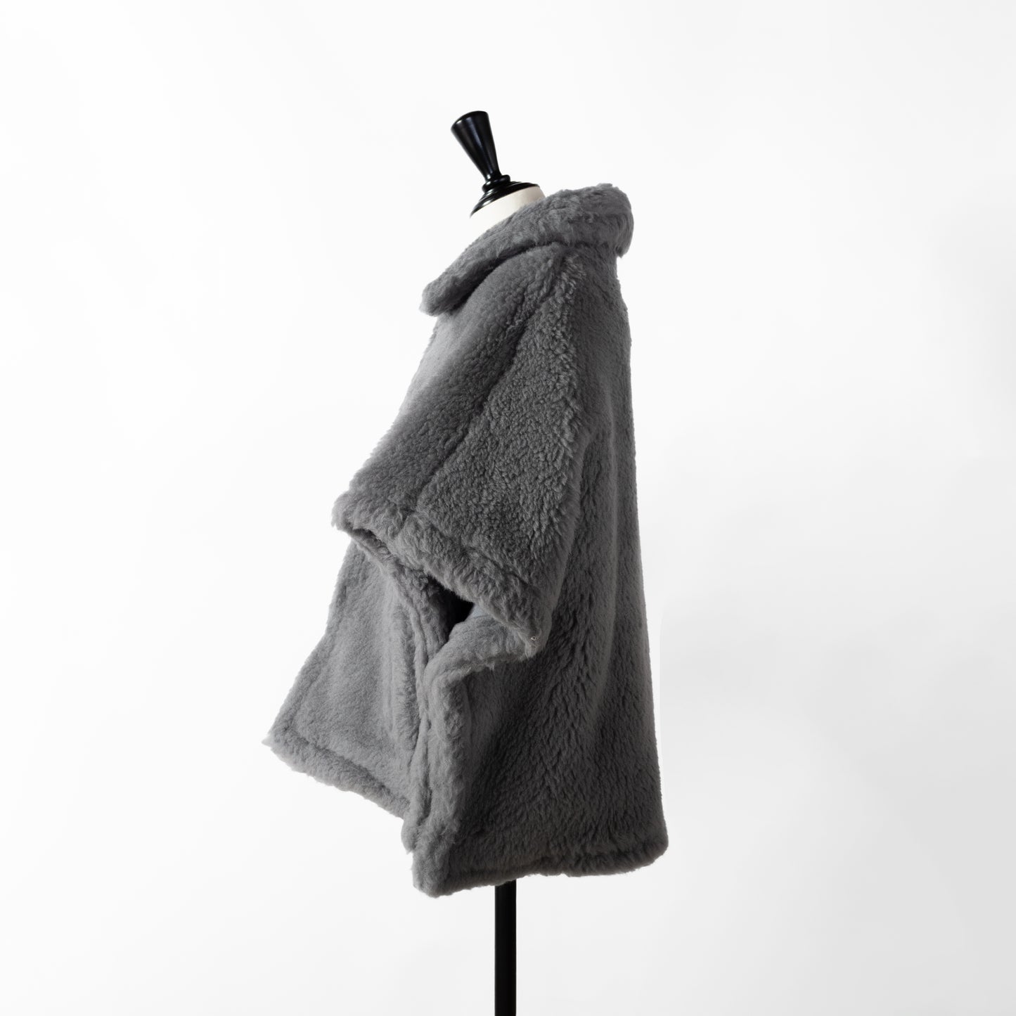 24AW TICCA WOOL FUR PONCHO