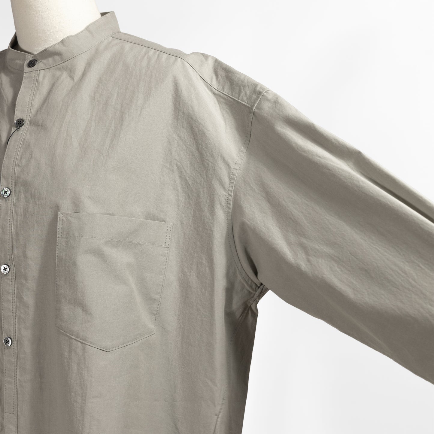 26AW TICCA ノーカラーシャツ TBFA-111