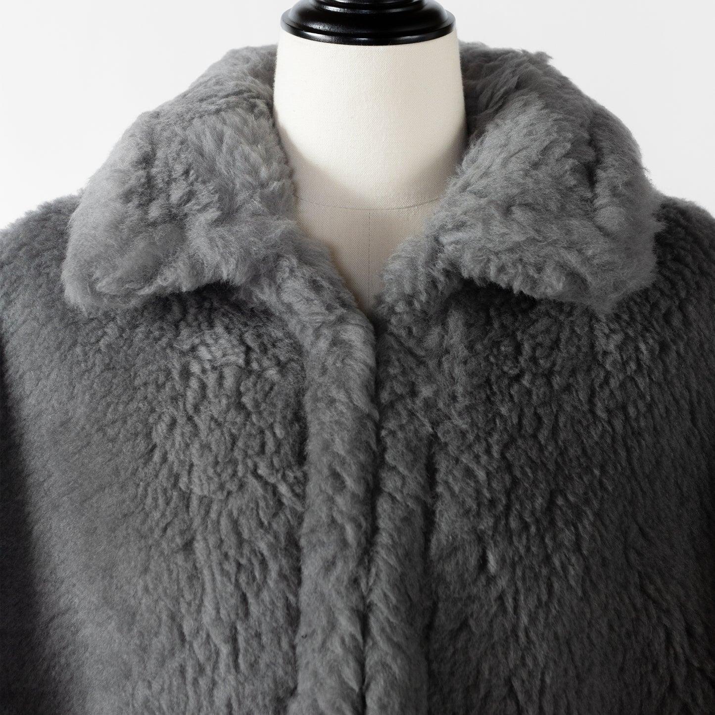 24AW TICCA WOOL FUR PONCHO