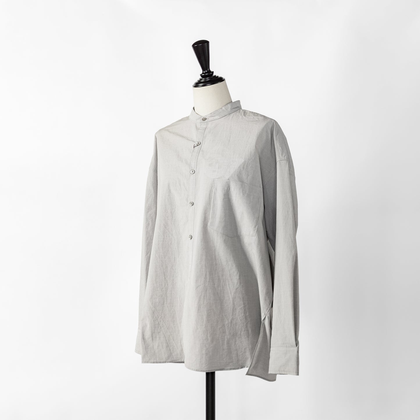 24AW TICCA NO-COLLAR SHIRT