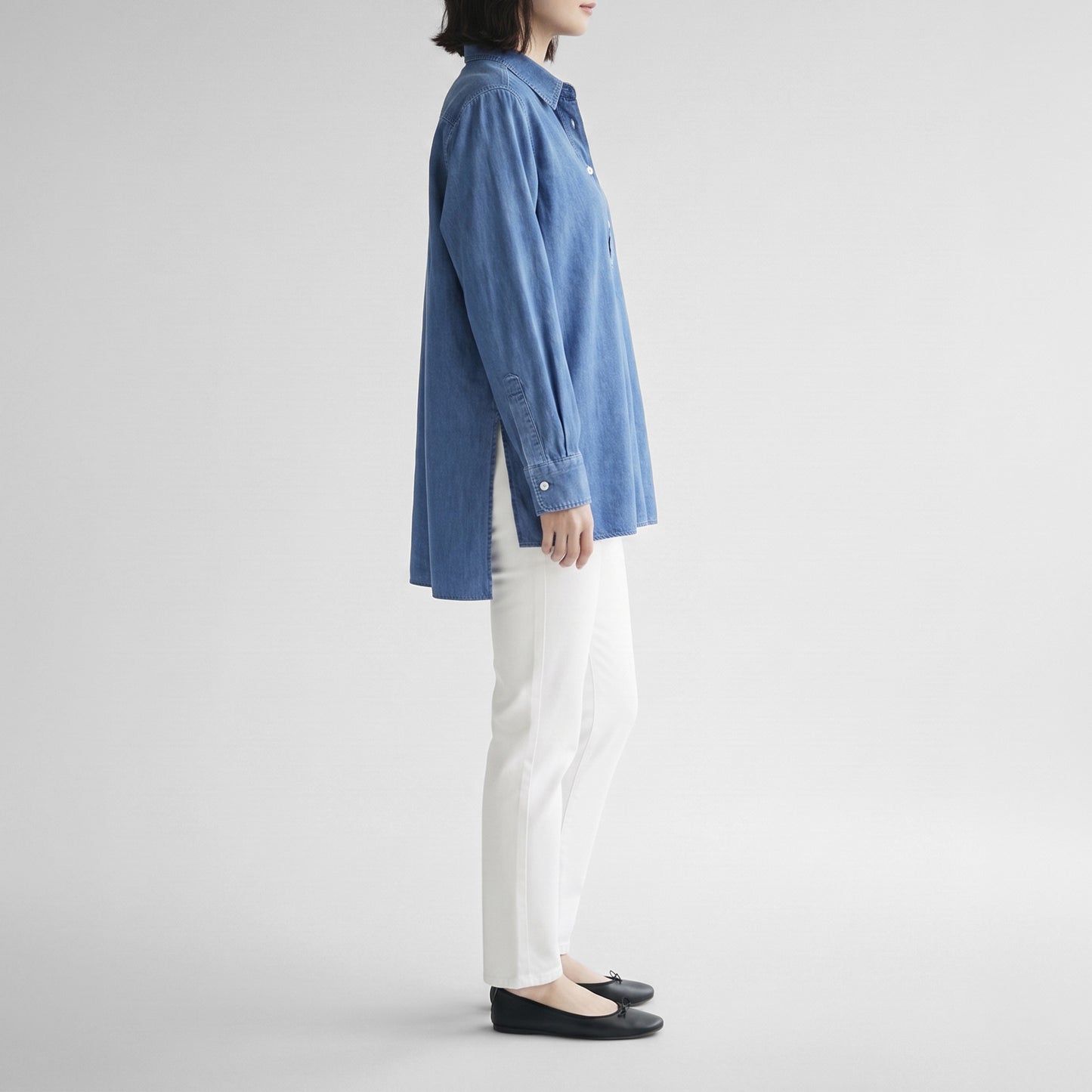 26AW TICCA デニムシャツチュニックプルオーバー TBFA-132