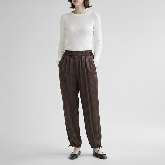 26AW TICCA フラワーエンブロイダリーパンツ TBFA-152